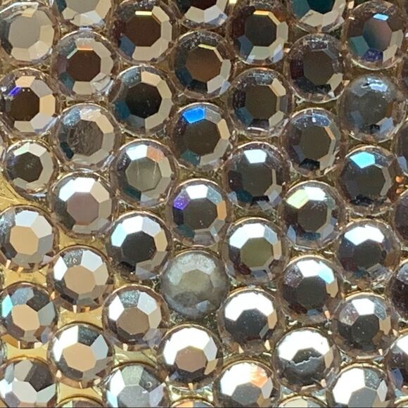 Gold crystal rhinestone mini sparkle evening bag - Picture 6 of 14